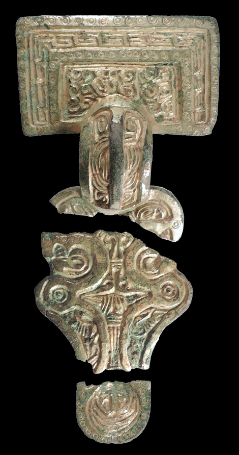 A brooch found at the Anglo-Saxon cemetery.